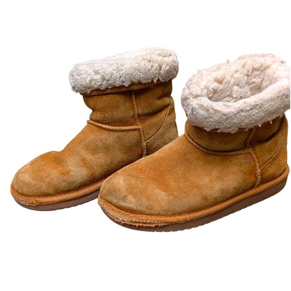 Koolaburra by UGG "Koola Short" Kids' Winter Boots | Chestnut | Youth Size 2 - Picture 1 of 7